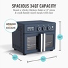 image:imageMartha Stewart French Door Air Fryer Toaster Oven Combo 34QT Countertop Convection 12in1 Bake Broil Roast Fits 12 PizzaDehydrate5 Accessories Air Fry Basket Stainless Steel Linen CreamIndigo Blue